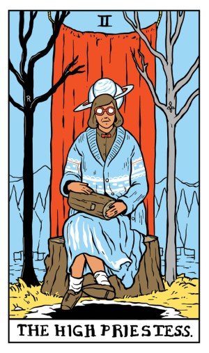 twin-peaks-tarot-the-high-priestess-log-lady